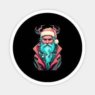 Vibrant Santa Claus Magnet